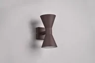 Lampy ogrodowe - Trio Leuchten Nowoczesna lampa ścienna rdzawobrązowa 2-punktowa - Rolf - miniaturka - grafika 1
