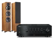 Zestawy stereo - Yamaha R-N800A (czarny) + Tesi 661 (orzech) - miniaturka - grafika 1