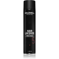 Kosmetyki do stylizacji włosów - Goldwell Laquer Lakier do włosów Mega Utrwalający Czarny 600 ml - miniaturka - grafika 1