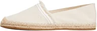 Espadryle damskie - Tommy Hilfiger Damskie frędzle płótno zamknięte Espadryle Fw0fw08881, Beżowy muślin, 41 EU - miniaturka - grafika 1
