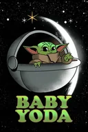 Puzzle - PUZZLE Yoda Star Wars Baby Yoda A3 252 el z Nadrukiem + IMIĘ Pudełko - miniaturka - grafika 1