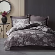 Pościel - Darymex Pościel bawełniana 220x200 flory antracytowa kwiatki żakardowa Cottonlove Jacquard - miniaturka - grafika 1