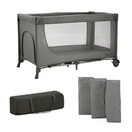 Łóżeczka i kojce - Kinderkraft, Joy, łóżeczko turystyczne, light grey - miniaturka - grafika 1