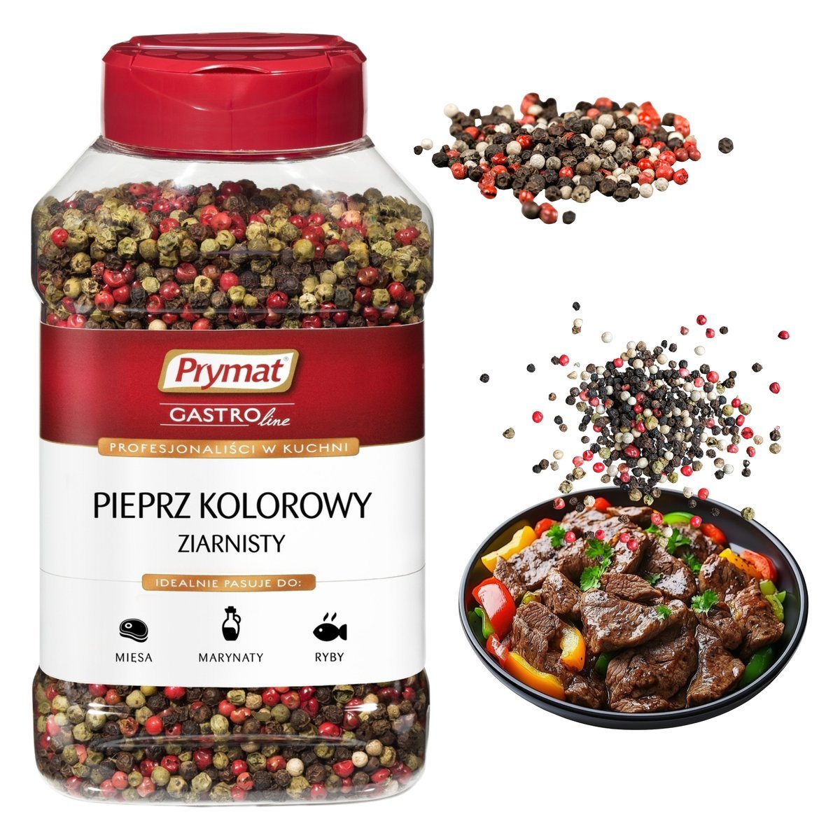 Pieprz Kolorowy Ziarnisty Prymat Aromatyczna Mieszanka Przypraw 350g