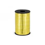 Gadżety dla niej i dla niego - PartyDeco Wstążka plastikowa, złoty, 5mm/225m PRM5-019 - miniaturka - grafika 1