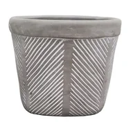 Donice - Osłonka ALBIN cementowa 15,5 x 15,5 x 12,5 cm szara - miniaturka - grafika 1