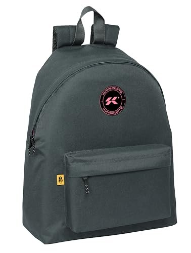 Safta KINGS LEAGUE KUNISPORT - plecak dzienny dla dzieci, jakość i maksymalna wytrzymałość, wygodny i wszechstronny, 33 x 15 x 42 cm, szary, Szary, Estándar, Casual