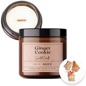 Świece - Naturalna Świeca Sojowa w Słoiku o Zapachu Ciasteczko Imbirowe - miniaturka - grafika 1