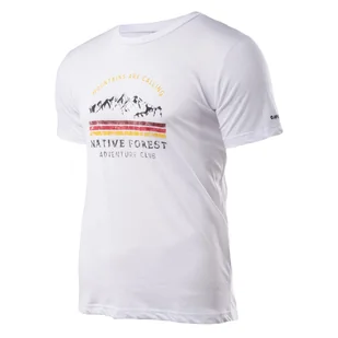 Męska Koszulka HI-TEC RONE M000136442 – Biały - Koszulki sportowe męskie - miniaturka - grafika 1