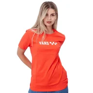 Koszulki sportowe damskie - Koszulki Vans Model Brand Striper Bf Kolor Pomarańczowy - miniaturka - grafika 1