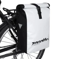 Sakwy rowerowe - Zagatto, Torba Rowerowa Sakwa Na Bagażnik Boczna 21L Biała - miniaturka - grafika 1