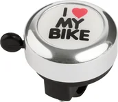 Dzwonki do roweru - Kross, Dzwonek rowerowy, I Love MyBike, srebrny - miniaturka - grafika 1