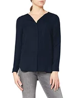 Bluzki damskie - Vila Bluzka damska oversize, niebieski (Total Eclipse), XL - miniaturka - grafika 1
