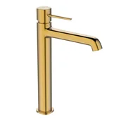 Baterie umywalkowe - Bateria umywalkowa nablatowa Laveo Pola złoty szczotkowany BAP_G2NB - miniaturka - grafika 1