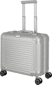 Walizki - Walizka kabinowa biznesowa Travelite Next srebrna - miniaturka - grafika 1