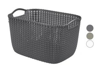 Curver Koszyk Knit, imitacja dzianiny, 19 L - Pudła i pojemniki do przechowywania - miniaturka - grafika 1