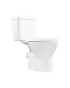 Kompakty WC - Lavita Zeta Rim Zestaw Toaleta WC stojąca kompakt bez kołnierza + deska wolnoopadająca biały połysk 5900378310426 - odbiór osobisty: Kraków, Warszawa - miniaturka - grafika 1