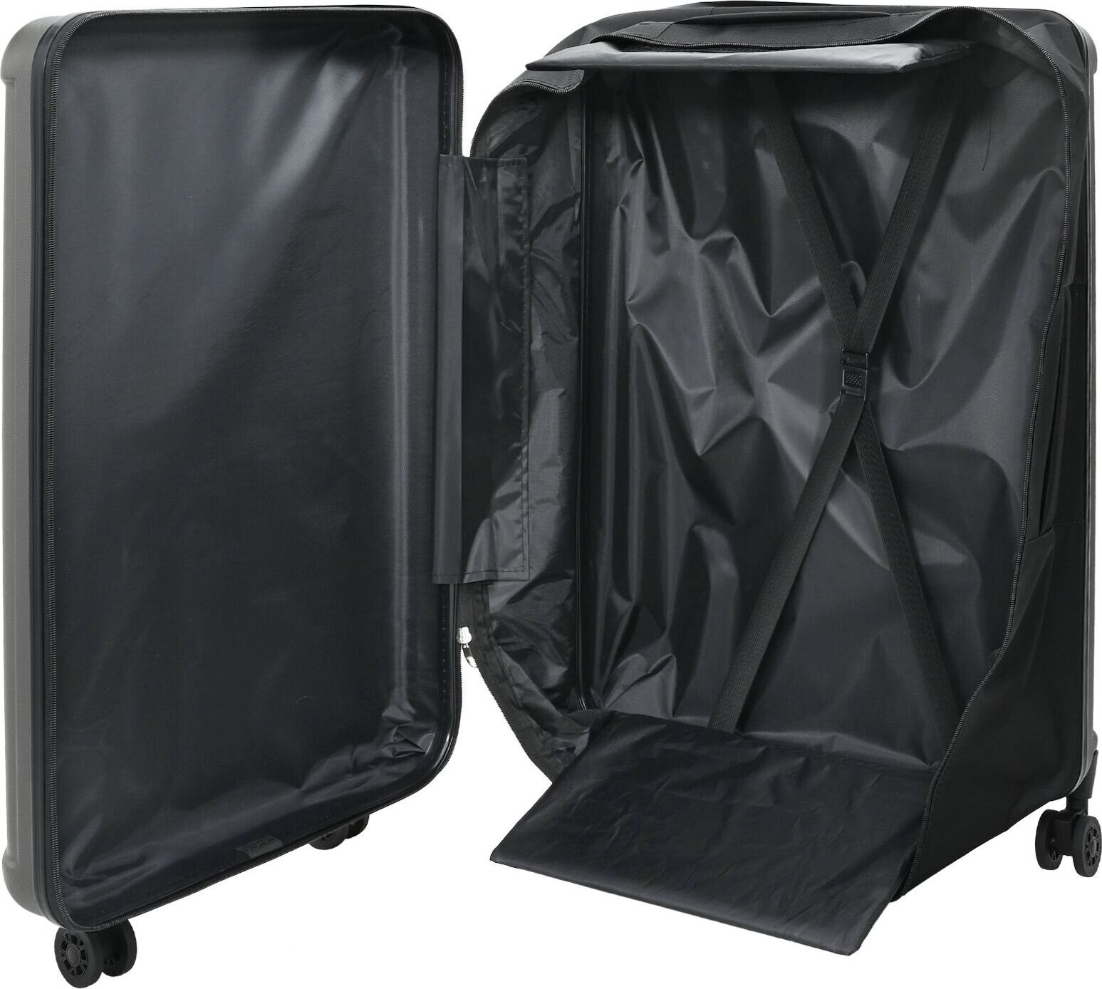 vidaXL Składana walizka Twarda 28'' Ciemnoszara 50x30x76 cm ABS