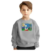 Bluzy dla dziewczynek - BLUZA DZIECIĘCA MŁODZIEŻOWA SONIC 146-152 WZORY PREZENT - miniaturka - grafika 1