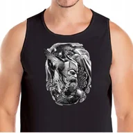 Koszulki męskie - 3252 TANK VIKING VALHALLA RAGNAROK XL CZARNA - miniaturka - grafika 1