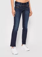 Spodnie damskie - Pepe Jeans Jeansy Venus PL204175 Granatowy Regular Fit - miniaturka - grafika 1