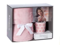 Narzuty - Kanguru róża koc z mikrofibry filiżanka, filiżanka, Pink, Single, 130 x 170 x 3 cm 1150 - miniaturka - grafika 1