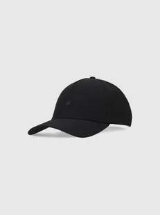 4F Czapka z daszkiem strapback uniseks 4FWSS25ACABU369-20S Czarny Roz. S/M - Czapki i chusty sportowe męskie - miniaturka - grafika 1
