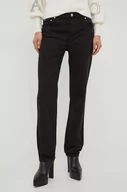 Spodnie damskie - Trussardi jeansy damskie high waist - miniaturka - grafika 1