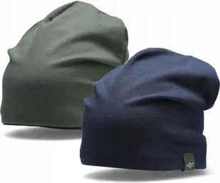 4F, Czapka zimowa, HJZ22-JCAM001 83S, beżowy, one size - Czapki damskie - miniaturka - grafika 1