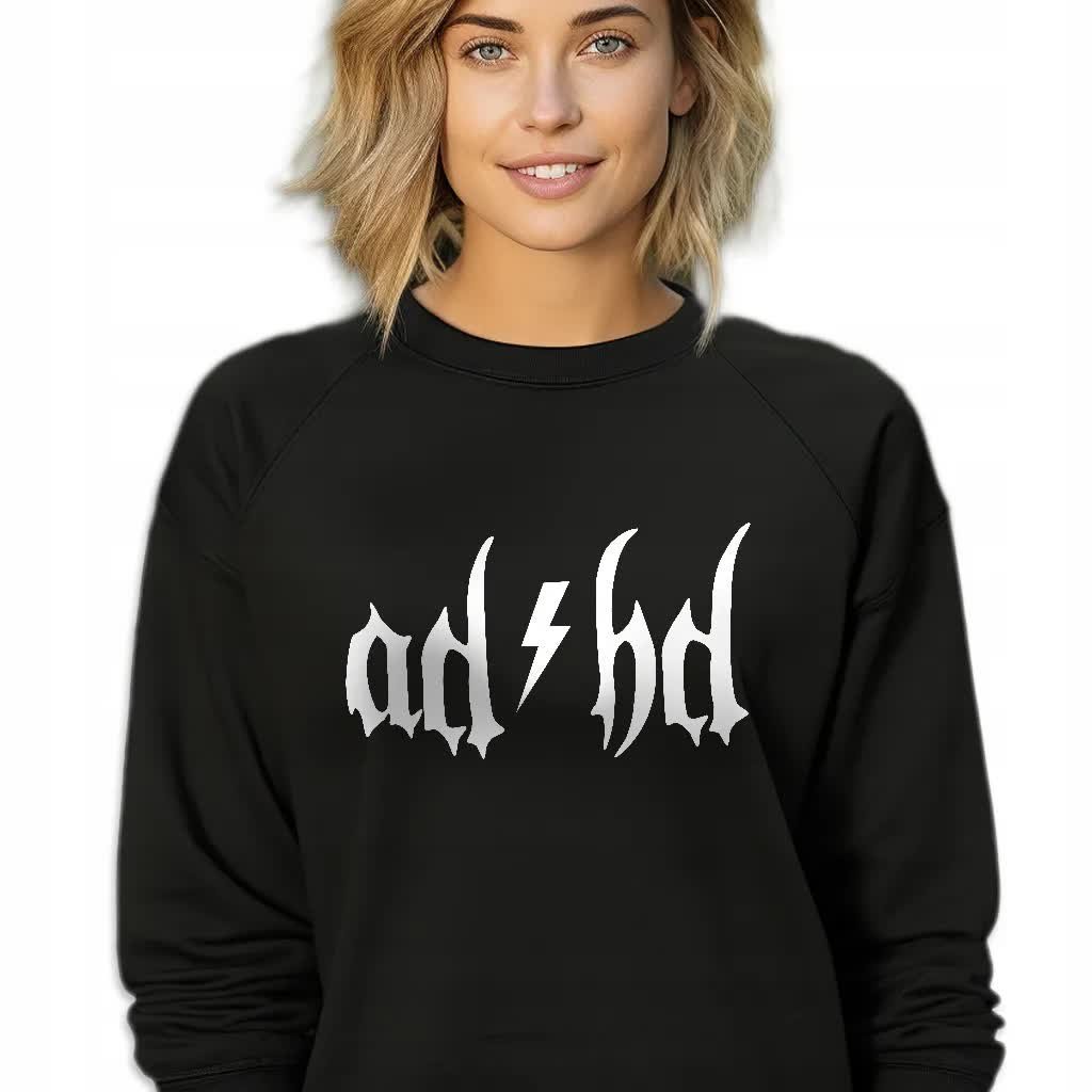 CZARNA BLUZA DAMSKA Dresowa METALLICA AD HD LYRICS WZORY Rozmiar L