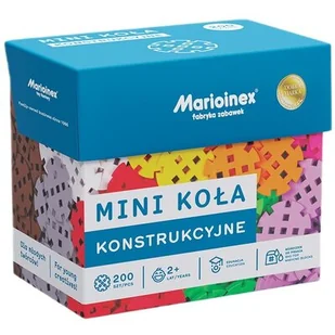 Mario-Inex Klocki Mini Waffle 200 el Koła Konstrtukcyjne 453184 - Klocki - miniaturka - grafika 1