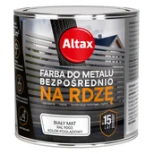 Emalie - ALTAX Farba do metalu 250 ml biały mat - miniaturka - grafika 1