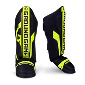 Ochraniacze do sportów walki - Ochrniacze na piszczele do sportów walki Groundgame STRIPE NEON - miniaturka - grafika 1