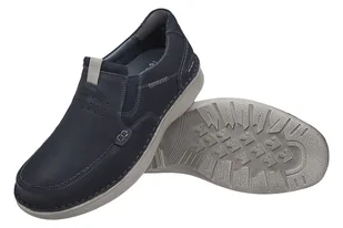 Półbuty JOSEF SEIBEL 34801 442 525 Alan 01 K Indigo Granatowe XXL wsuwane - Moda i Uroda OUTLET - miniaturka - grafika 3