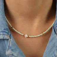 Biżuteria dla dzieci - Naszyjnik Candy Green - dla dziewczynki byNADI - miniaturka - grafika 1