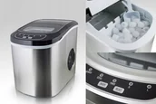 Kostkarki do lodu - Kostkarka Do Robienia Kostek Lodu Domowa Barowa Stal Inox Wydajna 15KG/24H - miniaturka - grafika 1