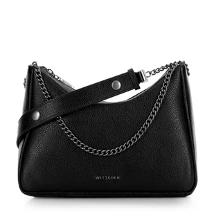 Damska torebka bagietka ze skóry czarno - grafitowa - Torebki damskie Damska torebka bagietka ze skóry czarno - grafitowa - Torebki damskie - miniaturka - grafika 1