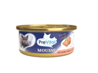 Mokra karma dla kotów - Mus dla dorosłych kotów z łososiem PreVital 85g - miniaturka - grafika 1