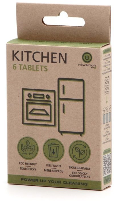 Tabletki czyszcz�ce Powerton Eco, 6 szt. 1,5 litra preparatu, kuchania