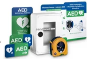 Sprzęt ratunkowy - Heartsine Zestaw AED z białą szafką DUŻY - miniaturka - grafika 1