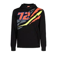 Bluzy męskie - VR 46 Męska bluza z kapturem Marco Bezzecchi, czarna, XL, Czarny, XL - miniaturka - grafika 1