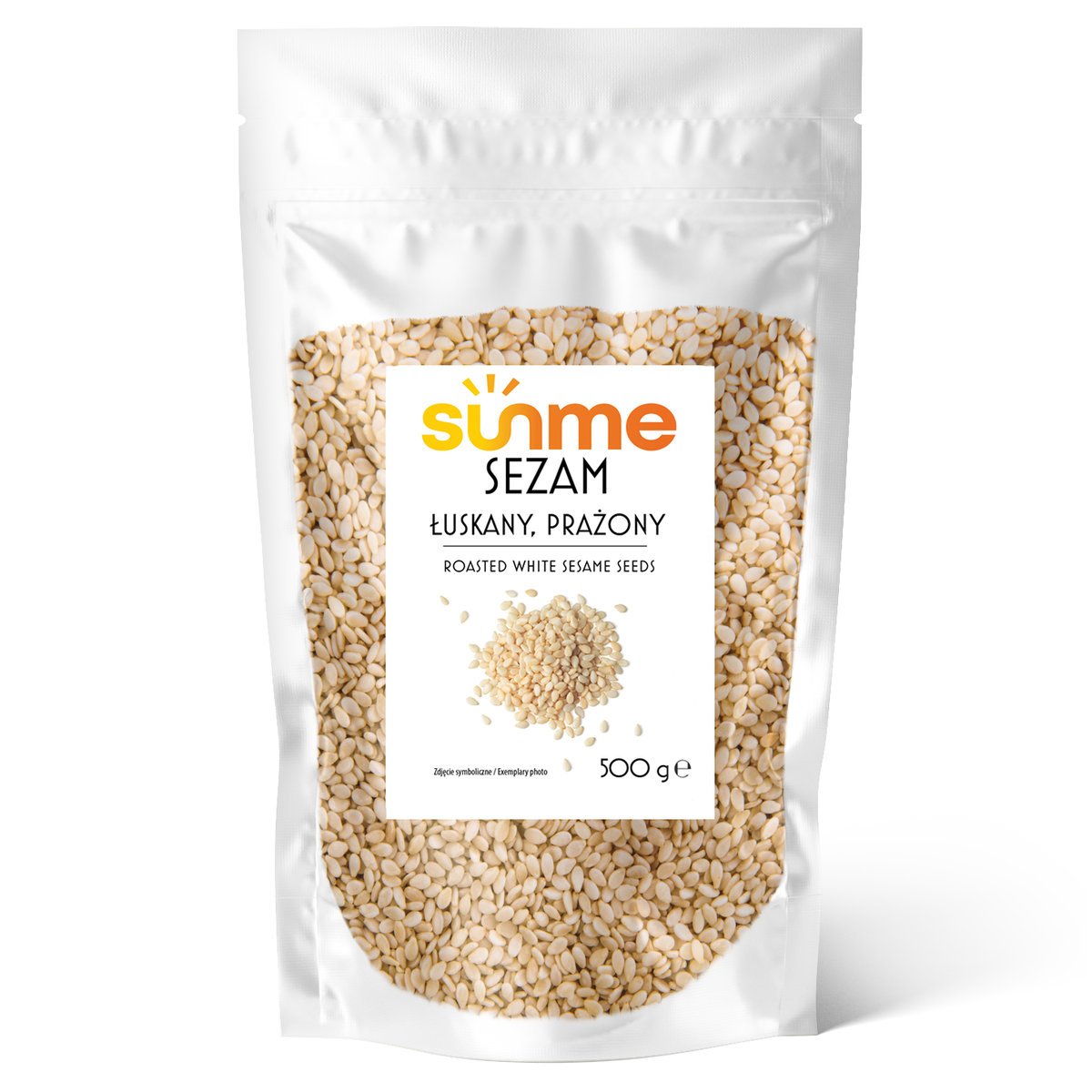 Sezam ziarno łuskany biały prażony 500 gram