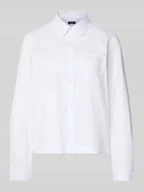 Bluzki damskie - Bluzka koszulowa o kroju regular fit z kieszenią na piersi model ‘Bella’ - miniaturka - grafika 1