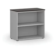 Regały biurowe - Regał biurowy PRIMO GRAY, 740 x 800 x 420 mm, szary/wenge - miniaturka - grafika 1