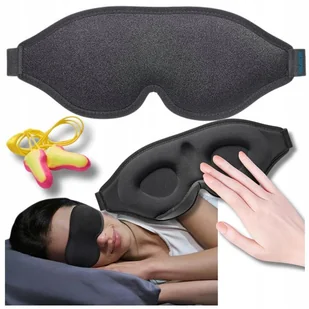 Opaska Na Oczy Twarz Maska 3d Do Spania Jedwabna 100% Zaciemnienia Premium - Akcesoria do bielizny - miniaturka - grafika 1