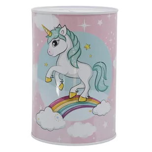 Jednorożec Koń Unicorn Skarbonka Metalowa Puszka - Skarbonki - miniaturka - grafika 1