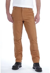 Spodnie Carhartt Stretch Duck Double Front Brown - Spodnie sportowe męskie - miniaturka - grafika 1