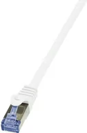Kable miedziane - LogiLink Patchcord CQ4031S Cat.6A/7 600 MHz S/FTP PIMF 1,00m biały CQ4031S - miniaturka - grafika 1