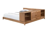 Łóżka - Kondela Łóżko podwójne z komodą Obys 160 - dąb - miniaturka - grafika 1