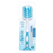 Akcesoria do karmienia - Dr Brown's Delux Szczotka do czyszczenia butelek niebieska, 1szt. - miniaturka - grafika 1